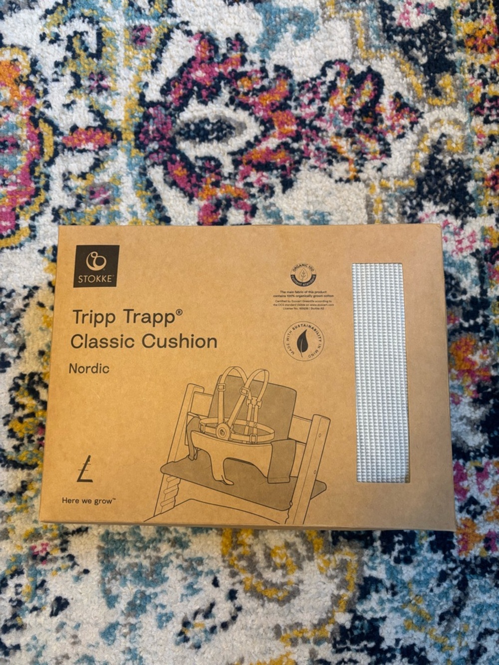 Stokke Tripp Trapp Classic Cushion - Nordic (Gray Textured) - New